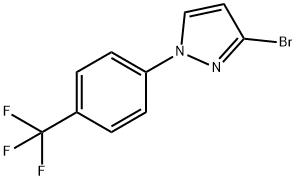 3-bromo-1-(4-(trifluoromethyl)phenyl)-1H-pyrazole 구조식 이미지