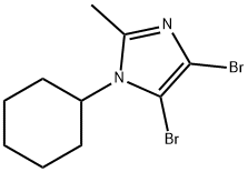 4,5-Dibromo-1-cyclohexyl-2-methyl-1H-imidazole Structure