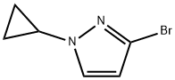 3-bromo-1-cyclopropyl-1H-pyrazole 구조식 이미지