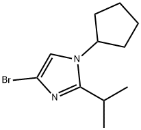 4-Bromo-1-cyclopentyl-2-(iso-propyl)imidazole Structure