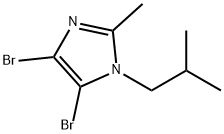 4,5-Dibromo-1-(iso-butyl)-2-methyl-1H-imidazole Structure