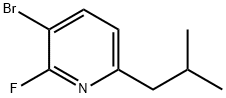 3-Bromo-2-fluoro-6-(iso-butyl)pyridine Structure