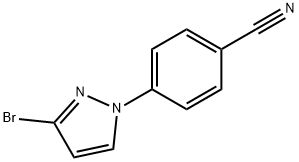 3-Bromo-1-(4-cyanophenyl)pyrazole Structure