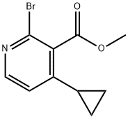 2-Bromo-3-methoxycarbonyl-4-cyclopropylpyridine Structure