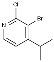 3-Bromo-4-(iso-propyl)-2-chloropyridine 구조식 이미지