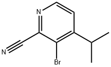 3-Bromo-4-(iso-propyl)-2-pyridinecarbonitrile 구조식 이미지