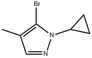 5-Bromo-4-methyl-1-(cyclopropyl)-1H-pyrazole 구조식 이미지