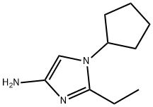 1-Cyclopentyl-2-ethylimidazol-4-amine Structure