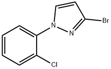 3-bromo-1-(2-chlorophenyl)-1H-pyrazole 구조식 이미지