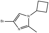 4-Bromo-1-cyclobutyl-2-methylimidazole Structure