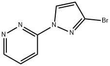 3-BROMO-1-(PYRIDAZIN-3-YL)-1H-PYRAZOLE 구조식 이미지