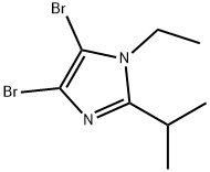 4,5-Dibromo-1-ethyl-2-(iso-propyl)-1H-imidazole Structure