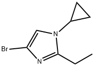 4-Bromo-1-cyclopropyl-2-ethylimidazole Structure