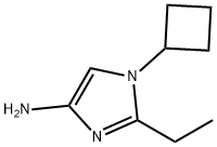 1-Cyclobutyl-2-ethylimidazol-4-amine Structure