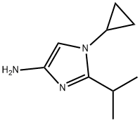 1-Cyclopropyl-2-(1-methylethyl)-1H-imidazol-4-amine Structure