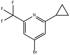 4-Bromo-2-trifluoromethyl-6-cyclopropylpyridine Structure