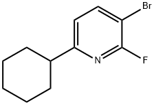 3-Bromo-2-fluoro-6-cyclohexylpyridine Structure