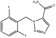 1H-1,2,3-Triazole-5-carboxamide, 1-[(2,6-difluorophenyl)methyl]- Structure