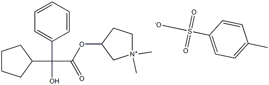 Glycopyrronium tosylate Structure