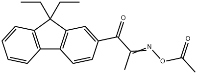1-(9,9-diethyl-9H-fluoren-2-yl)-2-(acetyloxyimino)propan-1-one Structure