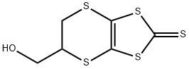 5-(hydroxymethyl)-5,6-dihydro[1,3]dithiolo[4,5-b][1,4]dithiine-2-thione 구조식 이미지