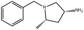 3-Pyrrolidinamine, 5-methyl-1-(phenylmethyl)-, (3R,5S)- Structure