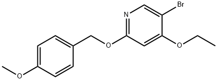 5-Bromo-4-ethoxy-2-((4-methoxybenzyl)oxy)pyridine Structure