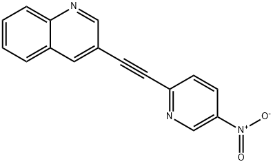 3-(5-Nitro-pyridin-2-ylethynyl)-quinoline 구조식 이미지