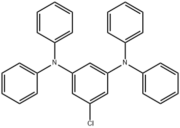 1,3-Benzenediamine, 5-chloro-N1,N1,N3,N3-tetraphenyl- 구조식 이미지