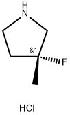 (R)-3-fluoro-3-methylpyrrolidine hydrochloride Structure