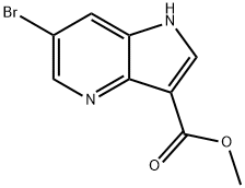 Methyl 6-bromo-1H-pyrrolo[3,2-b]pyridine-3-carboxylate Structure