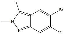 5-bromo-6-fluoro-2,3-dimethyl-2H-indazole Structure