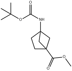 methyl 4-{[(tert-butoxy)carbonyl]amino}bicyclo[2.1.1]hexane-1-carboxylate Structure