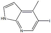 5-iodo-4-methyl-1H-pyrrolo[2,3-b]pyridine 구조식 이미지