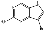 5H-Pyrrolo[3,2-d]pyrimidin-2-amine, 7-bromo- Structure