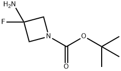 tert-Butyl 3-amino-3-fluoroazetidine-1-carboxylate Structure