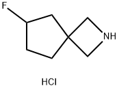 6-fluoro-2-azaspiro[3.4]octane hydrochloride Structure