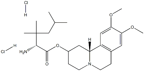 (2R,3R,11bR)-3-Isobutyl-9,10-dimethoxy-1,3,4,6,7,11b-hexahydro-2H-pyrido[2,1-a]isoquinolin-2-yl L-valinate dihydrochloride Structure