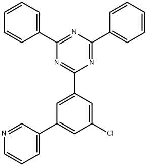 1,3,5-Triazine, 2-[3-chloro-5-(3-pyridinyl)phenyl]-4,6-diphenyl- Structure