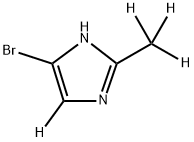 4-bromo-2-(methyl-d3)-1H-imidazole-5-d 구조식 이미지