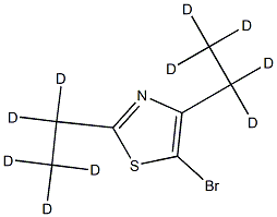 5-Bromo-2,4-(diethyl-d10)-thiazole Structure