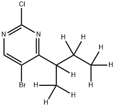 5-Bromo-2-chloro-4-(sec-butyl-d9)-pyrimidine Structure