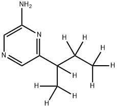2-Amino-6-(sec-butyl-d9)-pyrazine Structure