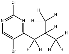 5-Bromo-2-chloro-4-(iso-butyl-d9)-pyrimidine 구조식 이미지