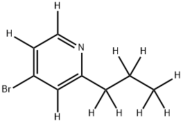 4-Bromo-2-(n-propyl)pyridine-d10 Structure