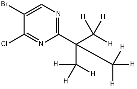 5-Bromo-4-chloro-2-(tert-butyl-d9)-pyrimidine Structure