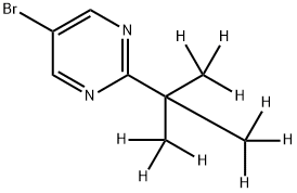5-Bromo-2-(tert-butyl-d9)-pyrimidine 구조식 이미지