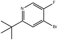4-Bromo-2-(tert-butyl)-5-fluoropyridine Structure