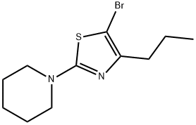 5-Bromo-4-(n-propyl)-2-(piperidino)thiazole 구조식 이미지