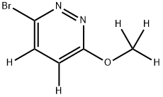 3-Bromo-6-methoxypyridazine-d5 구조식 이미지